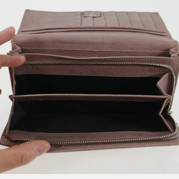 Balenciaga leather continental classic city small leather good clutch wallet - Picture 4 of 5